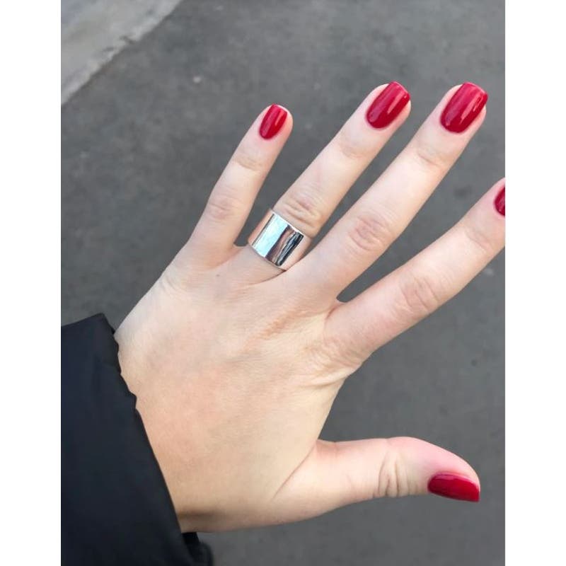 Wide Band Polished Ring